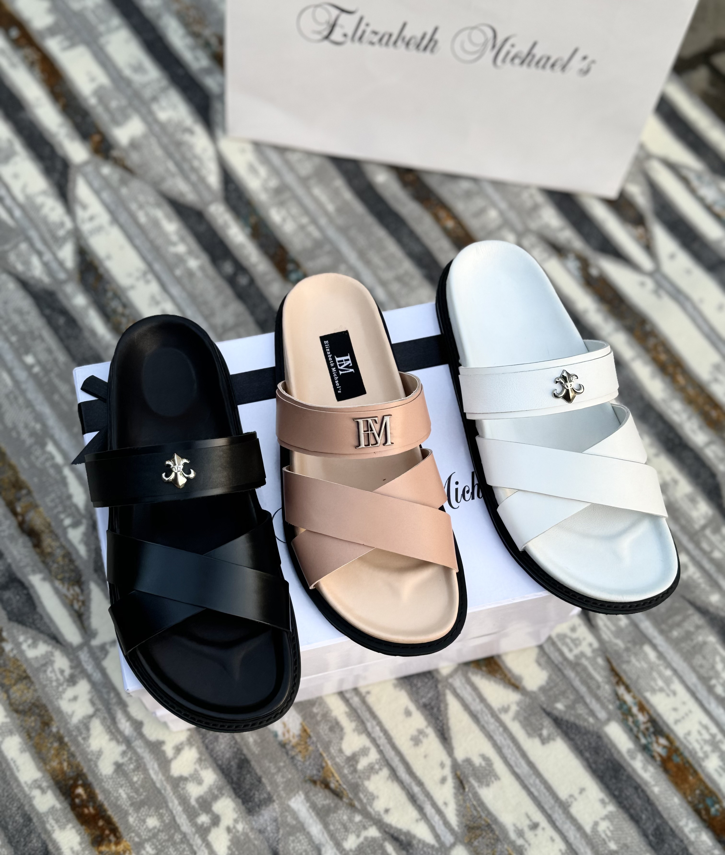 Elizabeth Michael's — leather bags, shoes, belts, shirts, native and vintage fashion, Lagos